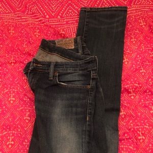 Denim & Supply dark straight leg jeans.